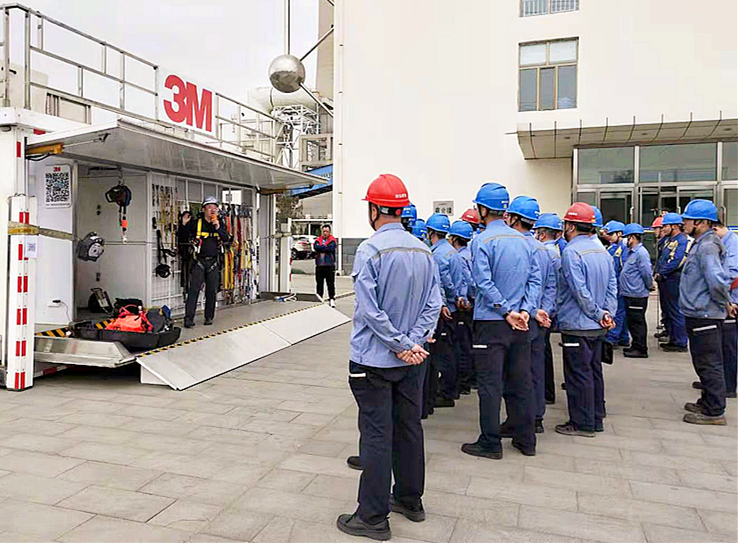 3M公司到熱電廠開展墜落防護及有限空間路演培訓